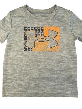 Under Armour Toddler 2T Tech Projection T-Shirt Gray Kids Top
